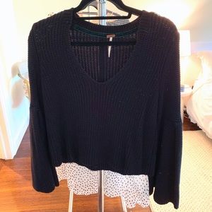 black free people sweater